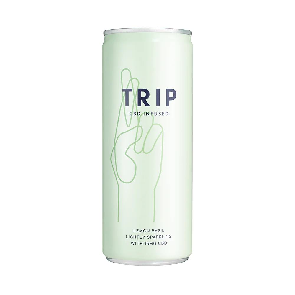 Bautura racoritoare CBD, TRIP, Lemon Basil, 250ml