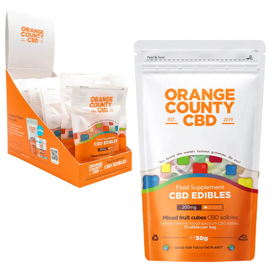 Jeleuri CBD, Orange County CBD, Cuburi , 200mg