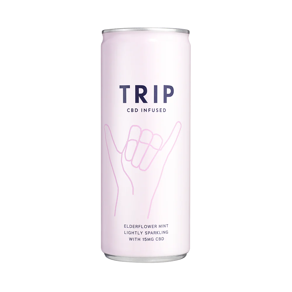 Bautura racoritoare CBD, TRIP, Elderflower Mint, 250ml