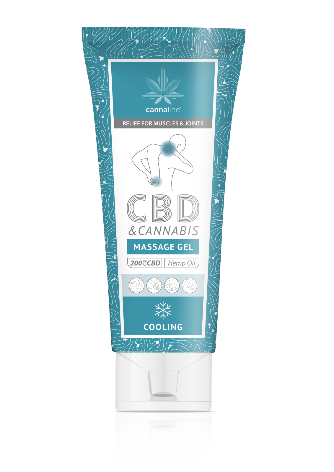 Gel racoritor CBD, Muschi și articulatii tensionate, Cannaline, 200mg