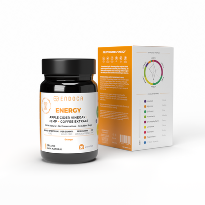 Jeleuri CBD, Endoca, ENERGY, Portocale, 1800mg