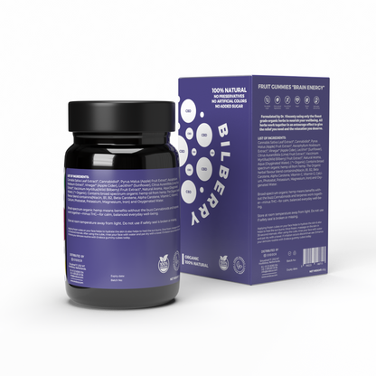 Jeleuri CBD, Endoca, BRAIN ENERGY, Bilbery, 1200mg