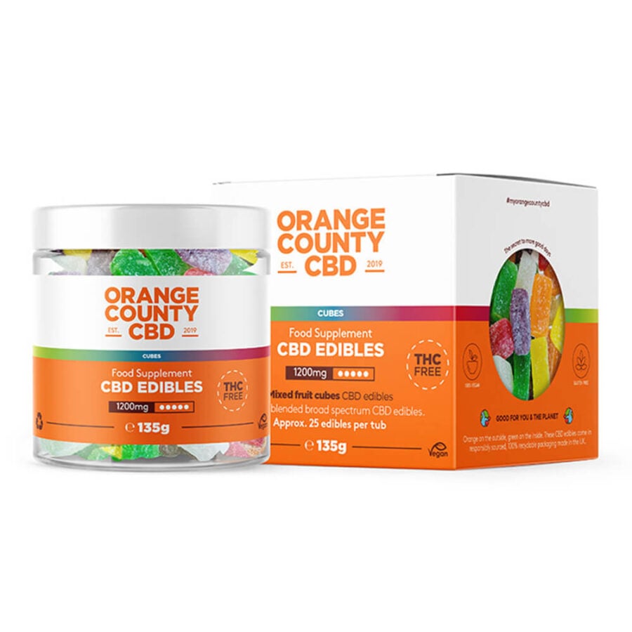 Jeleuri CBD, Orange County CBD, Cuburi , 1200mg
