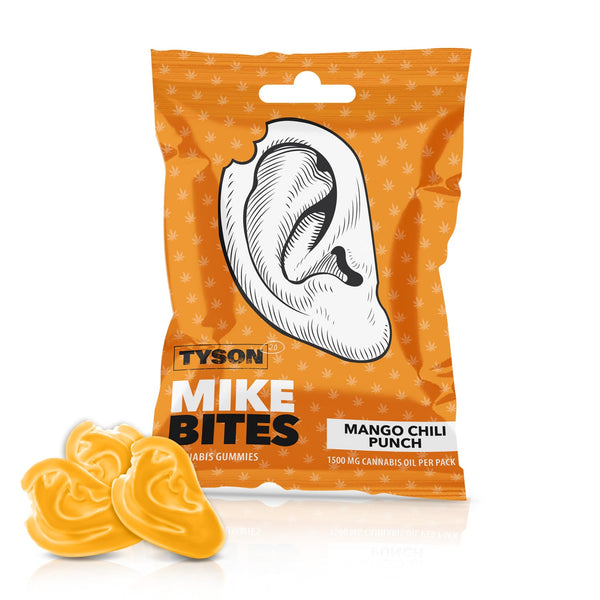 Jeleuri cu ulei de canabis , Tyson 2.0, Mike's Bites Mango Chili Punch, 50g