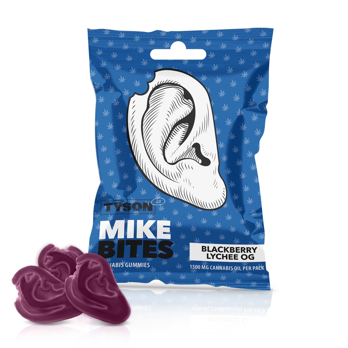 Jeleuri cu ulei de canabis , Tyson 2.0, Mike's Bites Blackberry Lychee OG, 50g