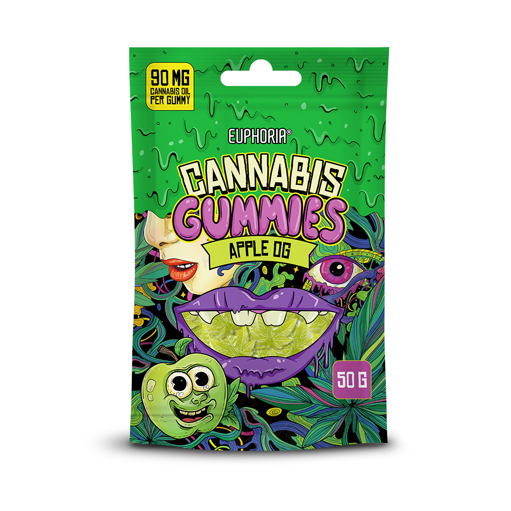Jeleuri cu ulei de canepa , Euphoria, Apple OG, 50g