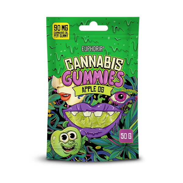 Jeleuri cu ulei de canepa , Euphoria, Apple OG, 50g