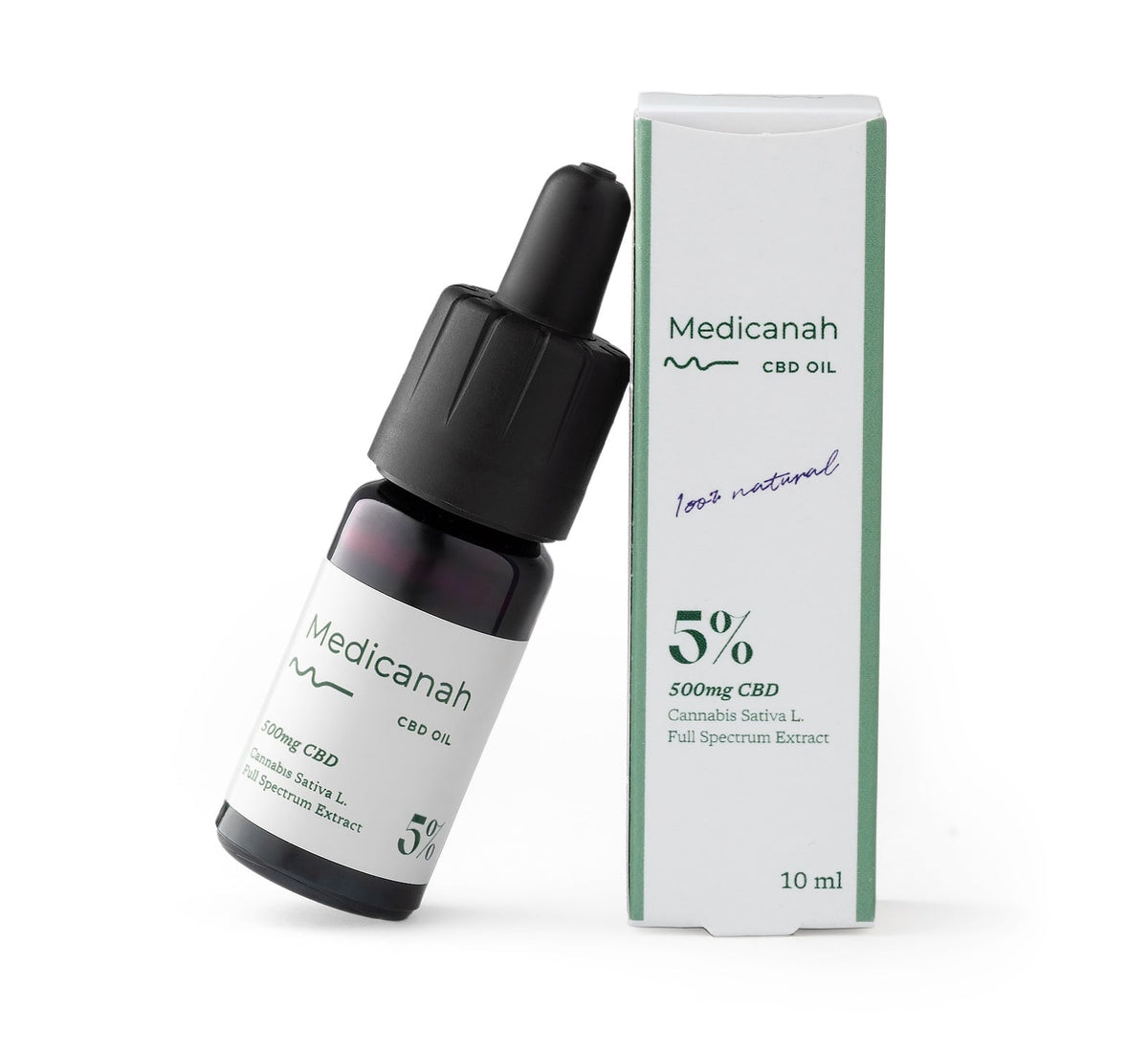 Pachet PROMO 4+1, Ulei CBD 5%, 500mg, Full Spectrum, Premium, 10ml