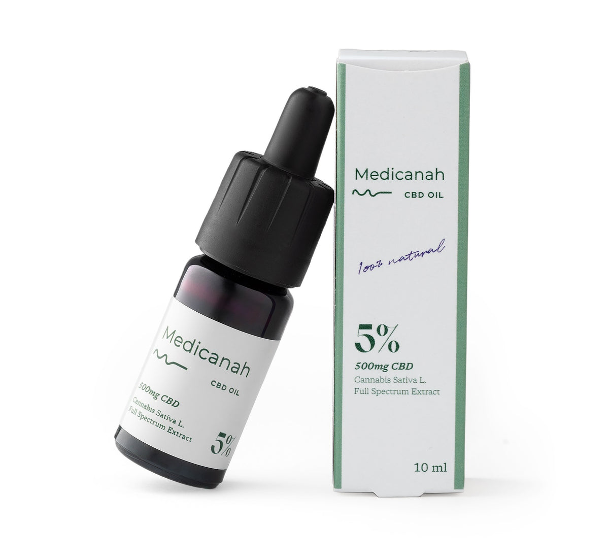 Ulei de Canabis CBD 5%, 500mg, Full Spectrum, Premium, 10ml