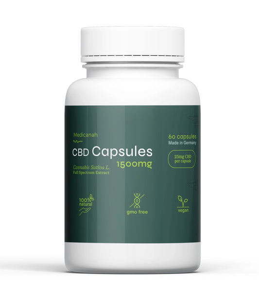 Pachet PROMO 3+1, Canabis Oil Capsule CBD, Full Spectrum, 60 capsule, 25mg (1500mg)