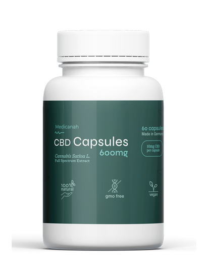 Canabis Oil Capsule CBD, Full Spectrum, 60 capsule, 10mg (600mg)